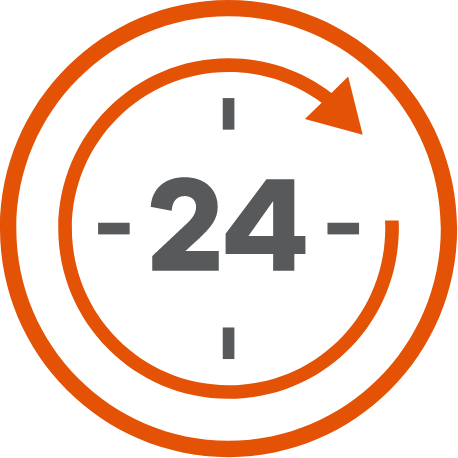 Icon of 24-hour clock